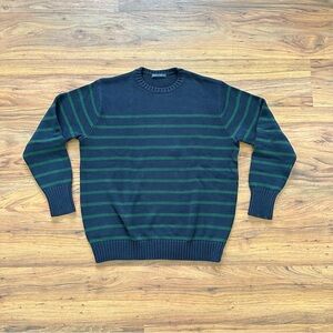 NWOT Brandy Melville Brianna Navy and Green Striped Sweater